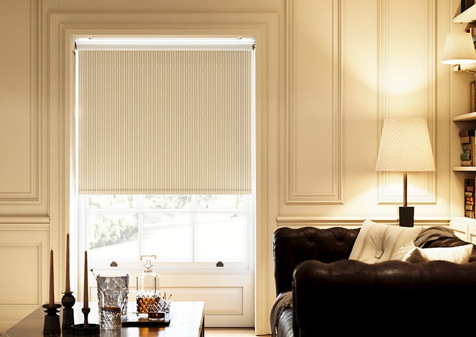 Emily Bond Oscar Stripe, Gold - Twist&Fit Roller Blind - Image 3